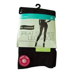 No Nonsense Great Shapes Leggings Womens Size XL Black Shaping